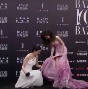 Angelababy和刘恺威女友同台 李晓峰贴心帮其整理裙摆