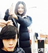 陈伟霆蜀山战纪造型帅晕粉丝 赵丽颖片场揪头发搞怪